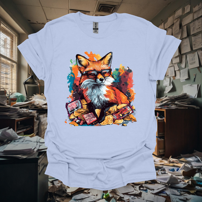 Colorful Fox Snack Lover Unisex T-Shirt