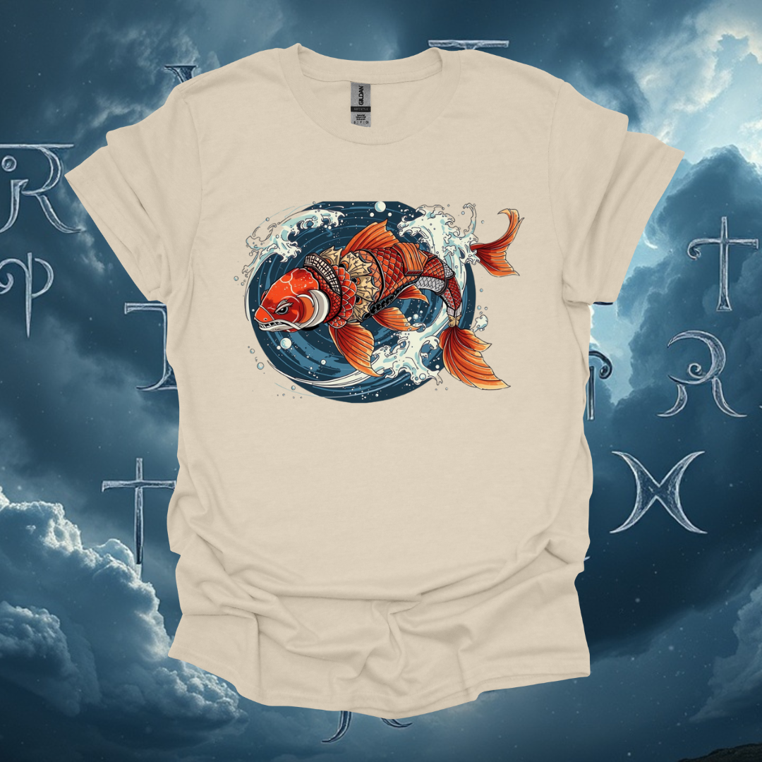 Koi Warrior Fish Unisex Softstyle T-Shirt - Vibrant Design for Nature Lovers