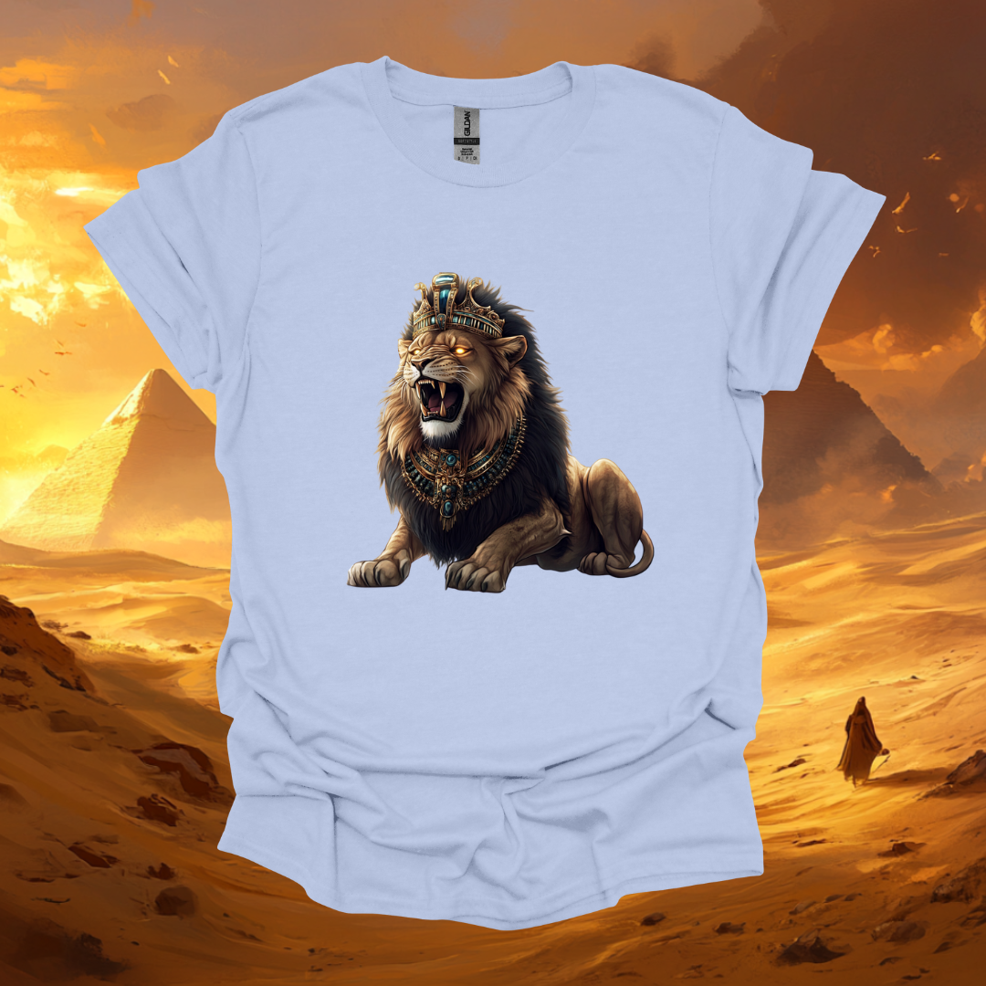 Majestic Lion Graphic Unisex Softstyle T-Shirt – Perfect for Animal Lovers and Nature Enthusiasts