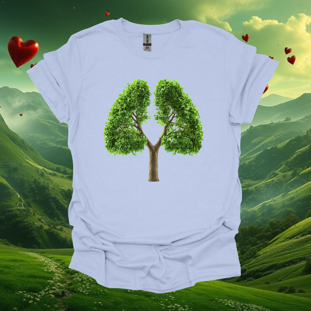 Breath Tree Design Unisex Softstyle T-Shirt