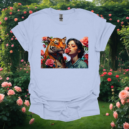 Rose Tiger Graphic Unisex Softstyle T-Shirt