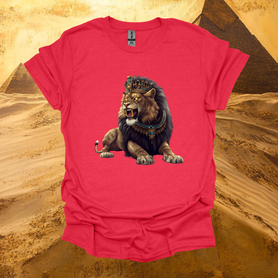 Majestic Lion Graphic Unisex Softstyle T-Shirt - Bold Art for Animal Lovers