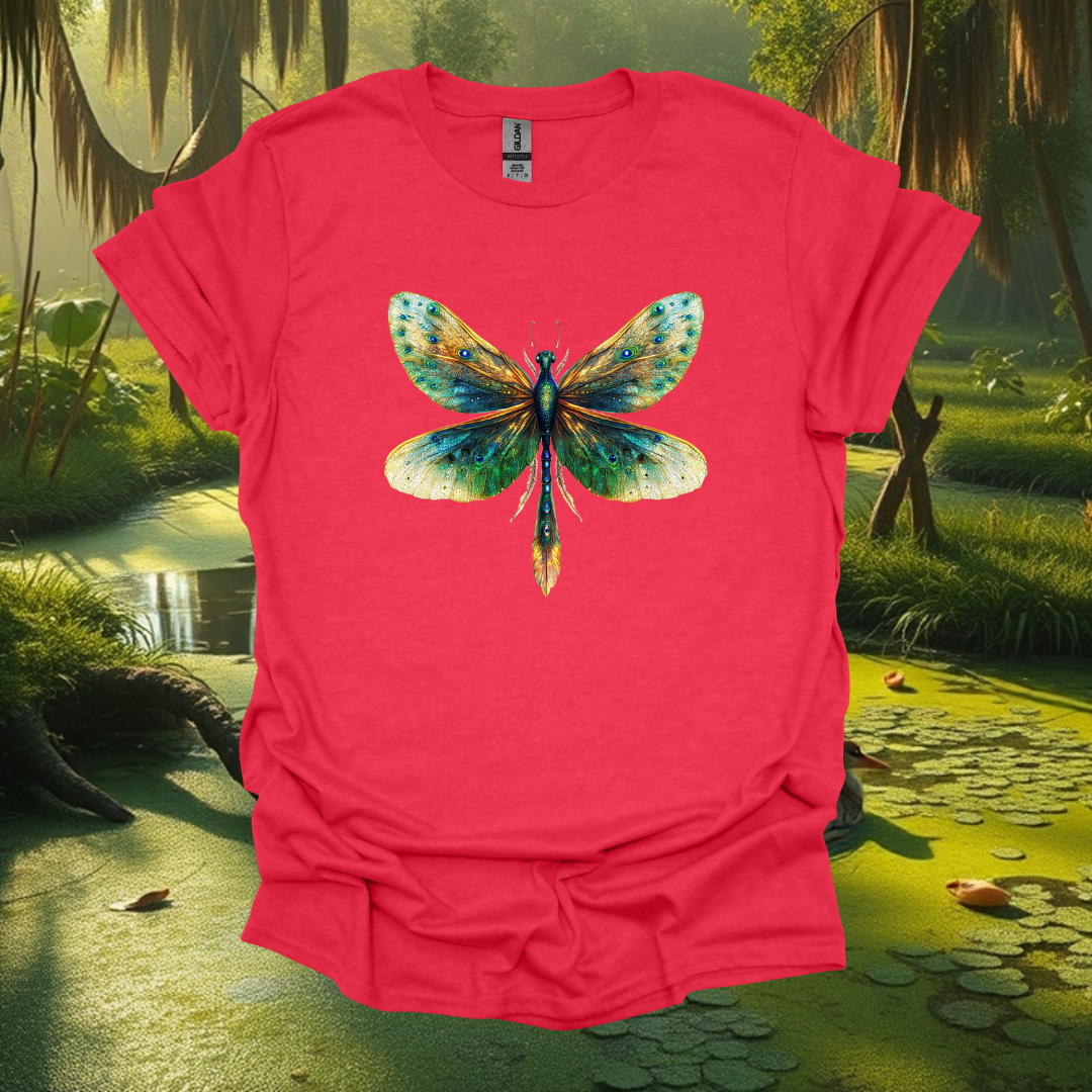 Dragon fly fusion Unisex Softstyle T-Shirt - Nature-Inspired Apparel for Eco-Lovers