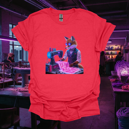 Creative Fox Sewing Machine Unisex T-Shirt - Softstyle Graphic Tee