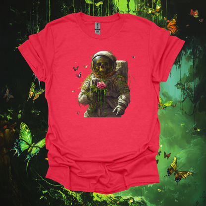 Astronaut Rose Unisex Softstyle T-Shirt - Artistic Graphic Tee for Space Lovers