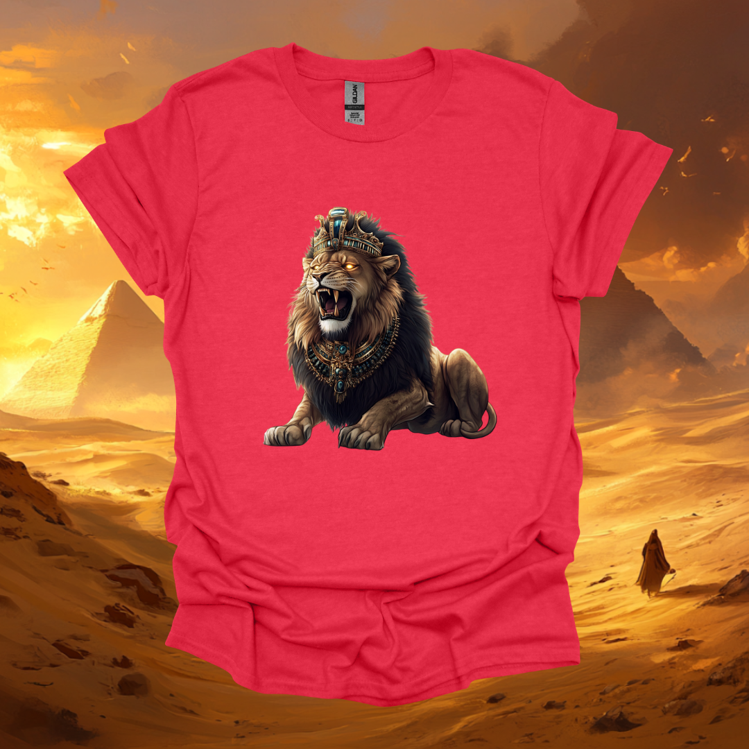 Majestic Lion Graphic Unisex Softstyle T-Shirt – Perfect for Animal Lovers and Nature Enthusiasts