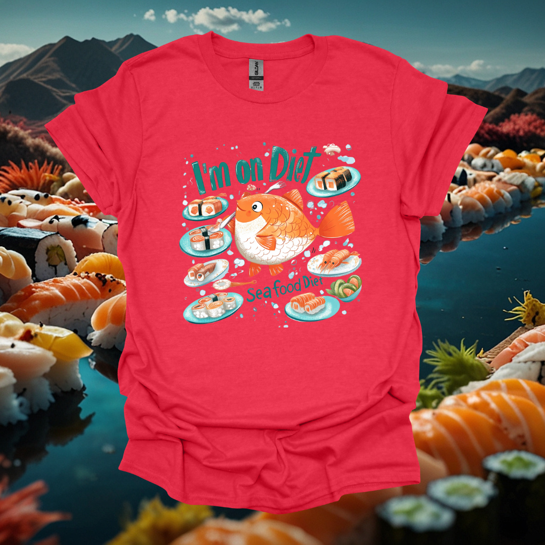 Seafood Diet Unisex T-Shirt - I'm on Diet Sushi Graphic Tee