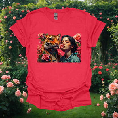 Rose Tiger Graphic Unisex Softstyle T-Shirt