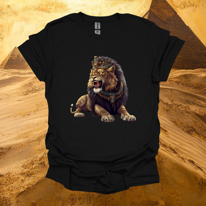 Majestic Lion Graphic Unisex Softstyle T-Shirt - Bold Art for Animal Lovers