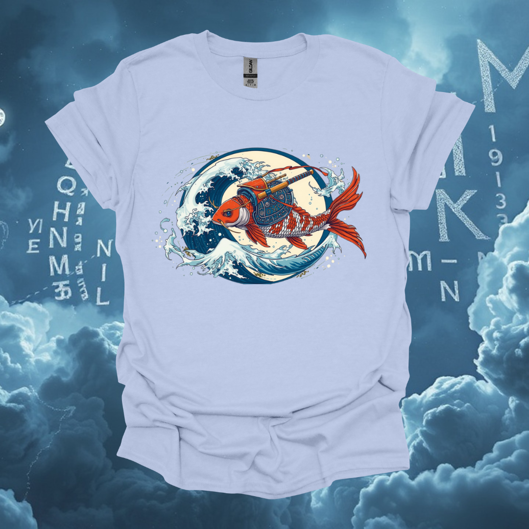 Wave Rider Goldfish Graphic Unisex Softstyle T-Shirt