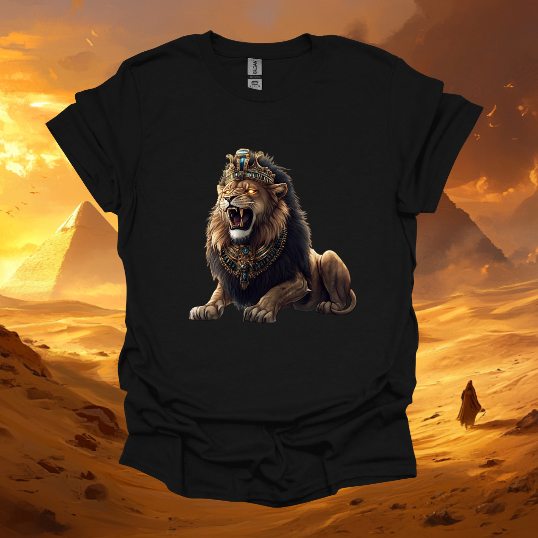 Majestic Lion Graphic Unisex Softstyle T-Shirt – Perfect for Animal Lovers and Nature Enthusiasts