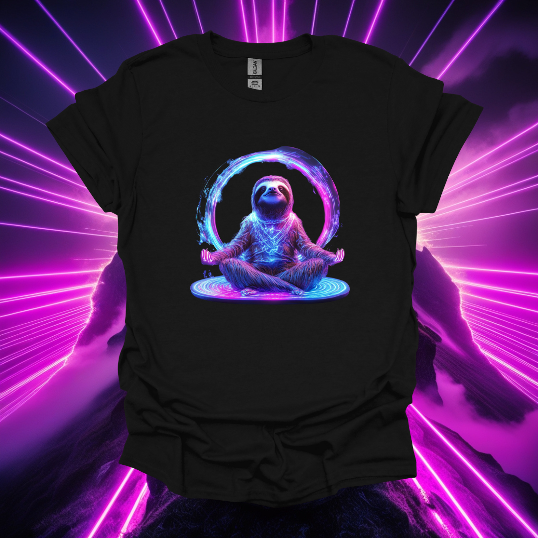 Chill Sloth Meditation Unisex Softstyle T-Shirt