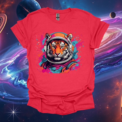 Cosmic Tiger Graphic T-Shirt | Unisex Space-Themed Apparel