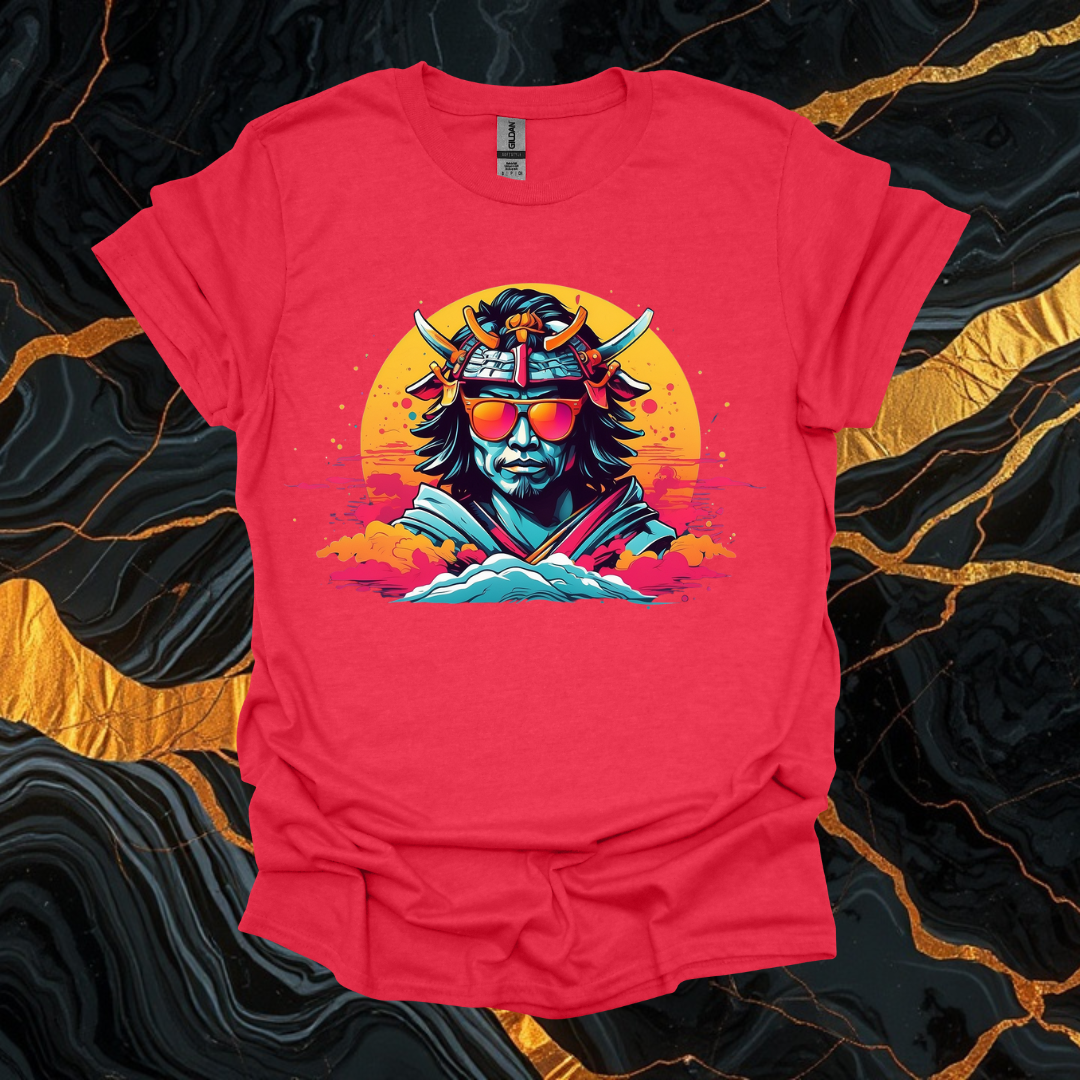 Retro Samurai Graphic T-Shirt for Relaxed Styles