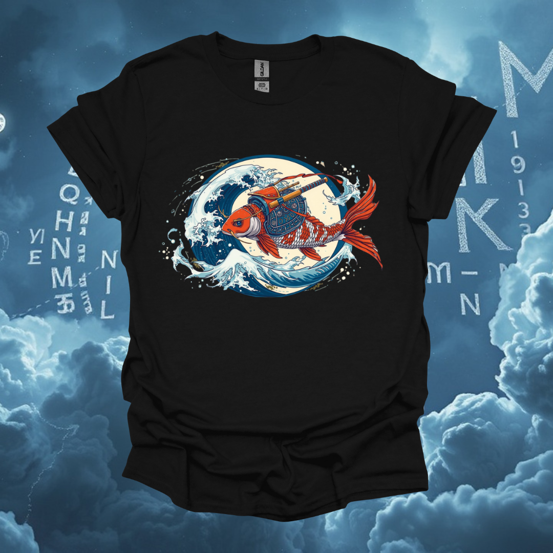 Wave Rider Goldfish Graphic Unisex Softstyle T-Shirt