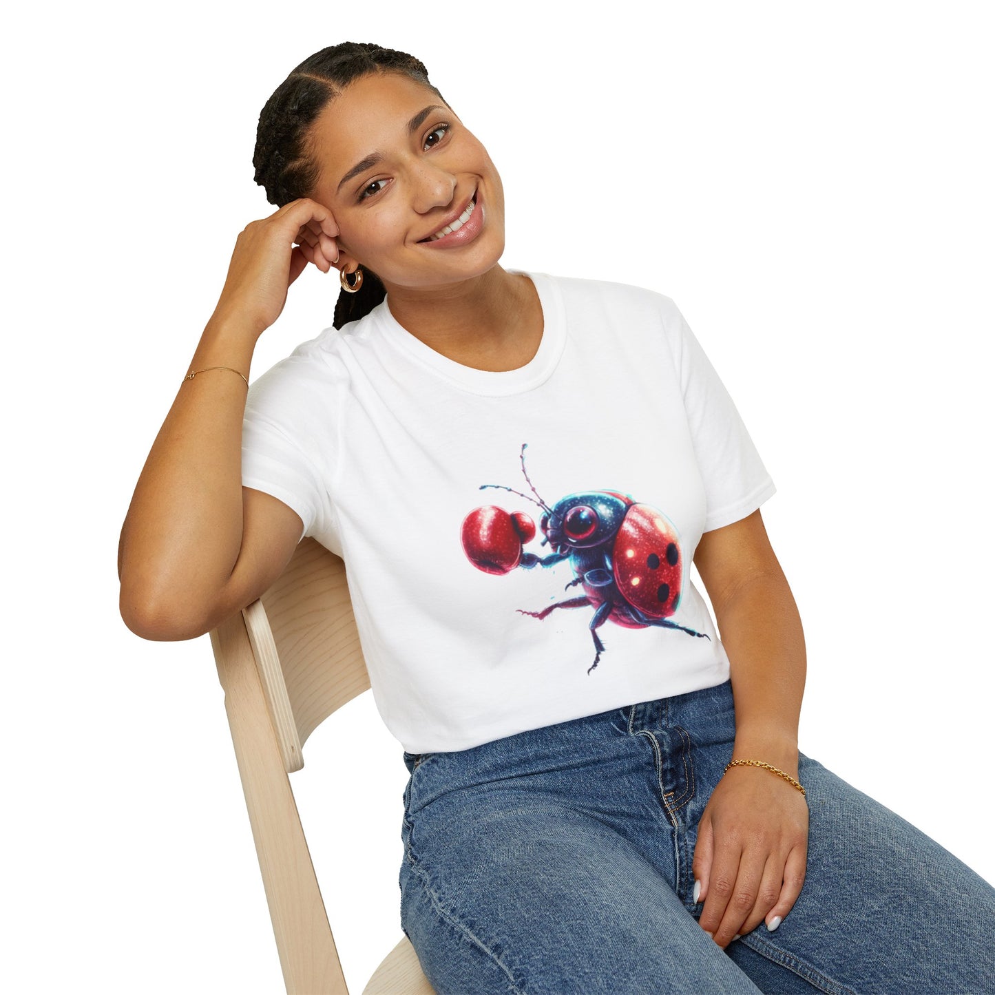 Boxing-bug Unisex Softstyle T-Shirt - Fun Graphic Tee for Nature Lovers