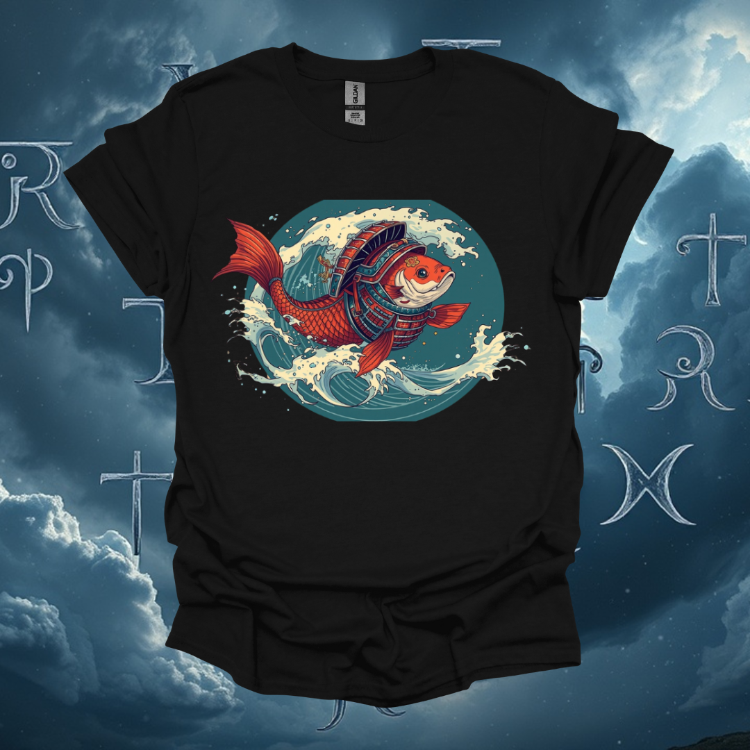 Koi Warrior Fish Unisex Softstyle T-Shirt