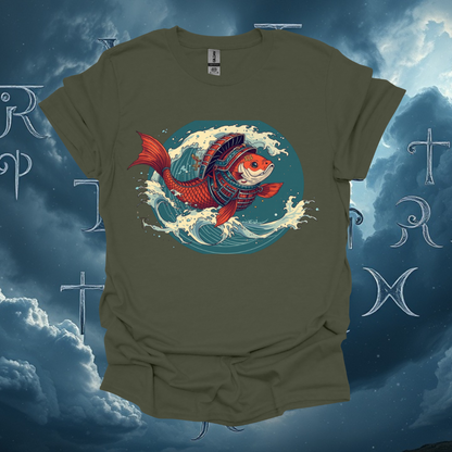 Koi Warrior Fish Unisex Softstyle T-Shirt